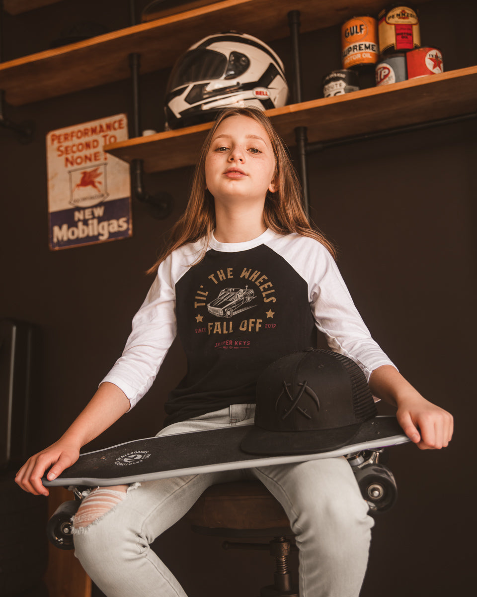 Til' The Wheels Fall Off Kid's Tee